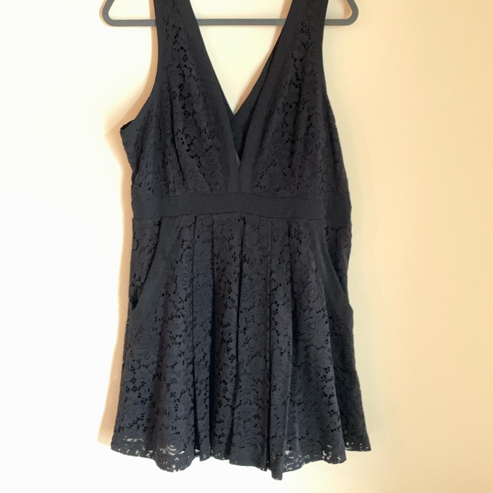 Black lace Free People mini dress